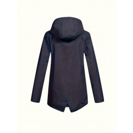 Plus Size Plush Lined Hooded Coat, Warm Long Sleeve Zipper Coat for Winter, Casual Women's Clothing Plus Size Plush Lined Hooded Coat, Warm Long Sleeve Zipper Coat for Winter, Casual Women's Clothing