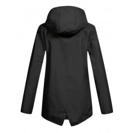 Plus Size Plush Lined Hooded Coat, Warm Long Sleeve Zipper Coat for Winter, Casual Women's Clothing Plus Size Plush Lined Hooded Coat, Warm Long Sleeve Zipper Coat for Winter, Casual Women's Clothing